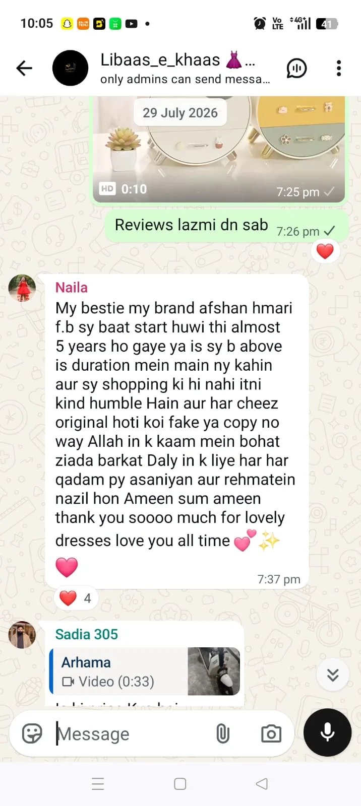 Alnafay Collection customer review 4